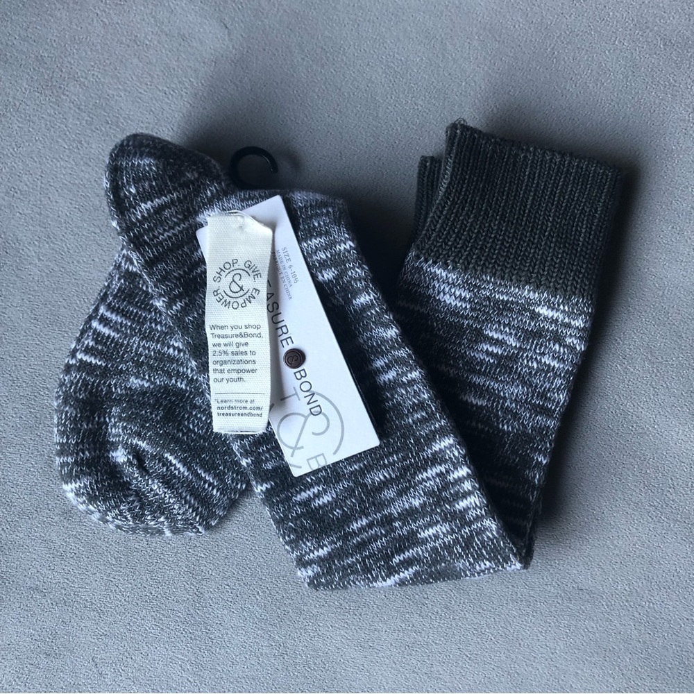 Treasure & Bond ~ Grey Mix ~ Over The Calf Socks ~ Brand New!
